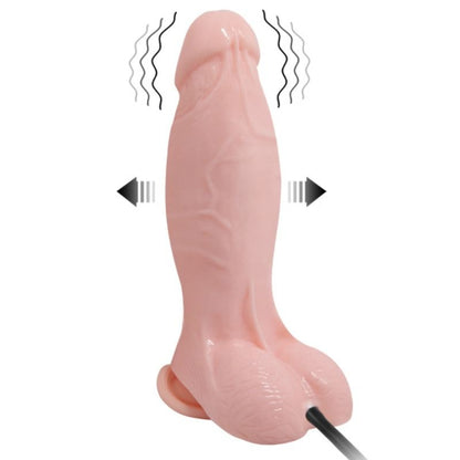 Dildo vibrante e gonfiabile realistico 18.8 cm di Baile, immagine 2