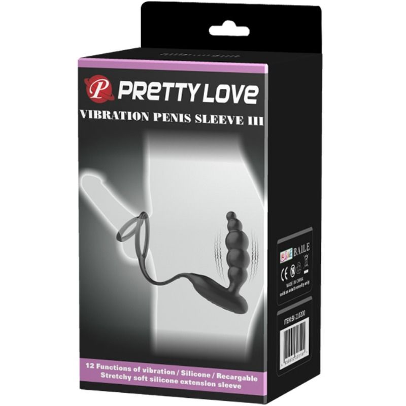 Anelli per pene con spina vibratore di Pretty Love, immagine 10