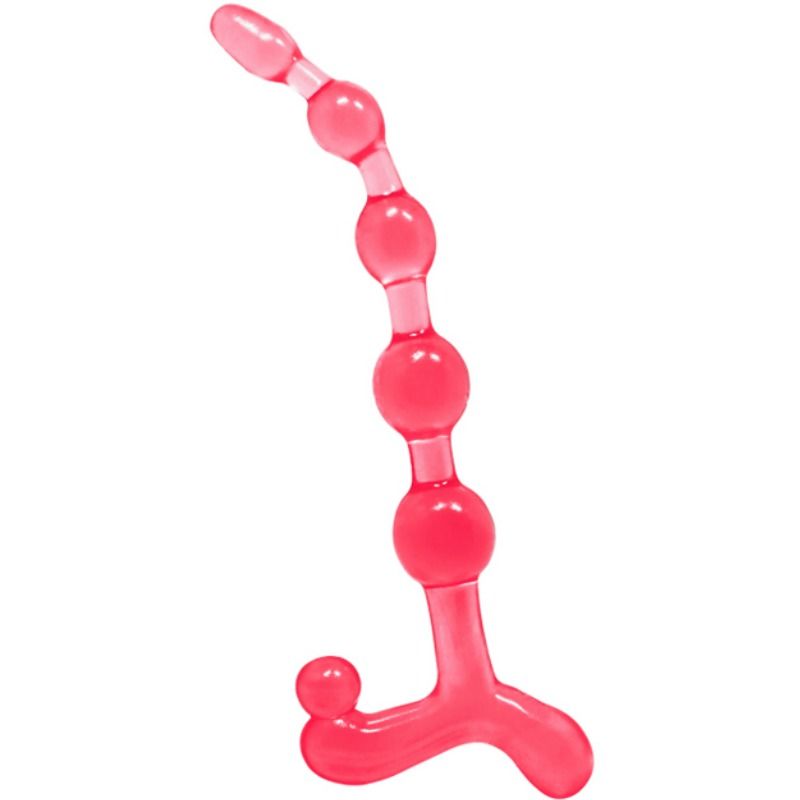 Sfere anal rosse flessibili twist di Baile