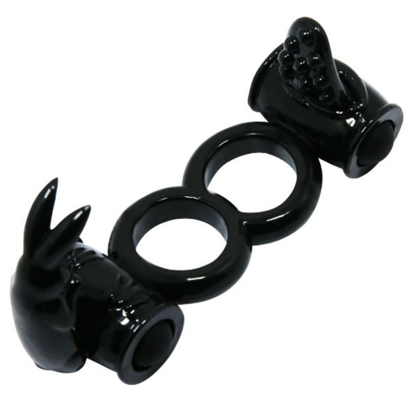 Anello sweet anello doppio con doppio coniglio di Baile