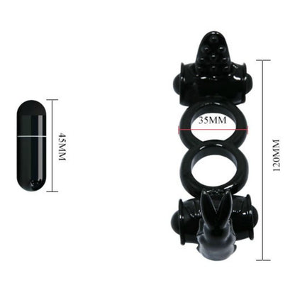 Anello sweet anello doppio con doppio coniglio di Baile, immagine 3