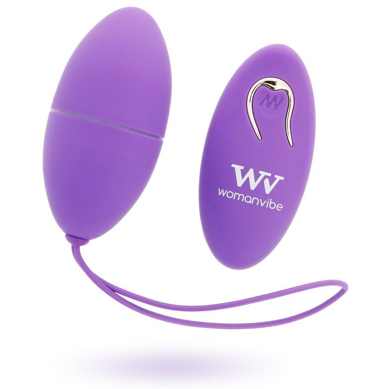 Egg Alsan telecomando silicone viola di Womanvibe