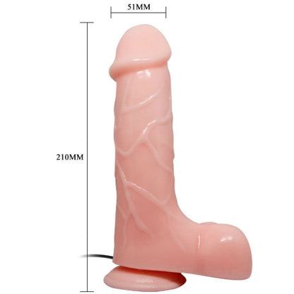 Vibratore realistico naturale Barbara 21 cm di Baile, immagine 6