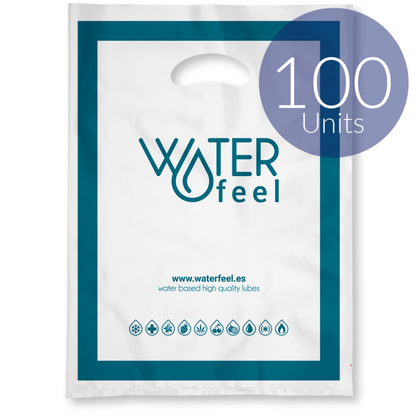 WATERFEEL - 100 SACCHETTI IN PLASTICA GRANDI 40 X 50 CM