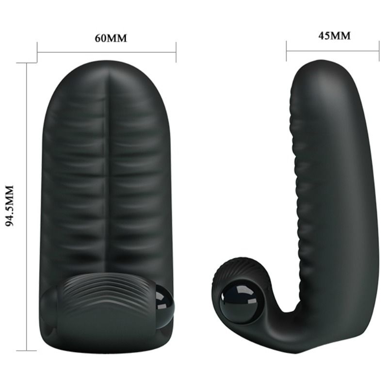 Stimolatore Abbott ditale nero di Pretty Love, immagine 7