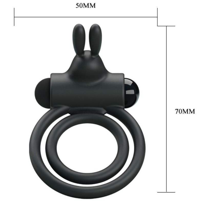 Anello vibratore in silicone Osmond di Pretty Love, immagine 5