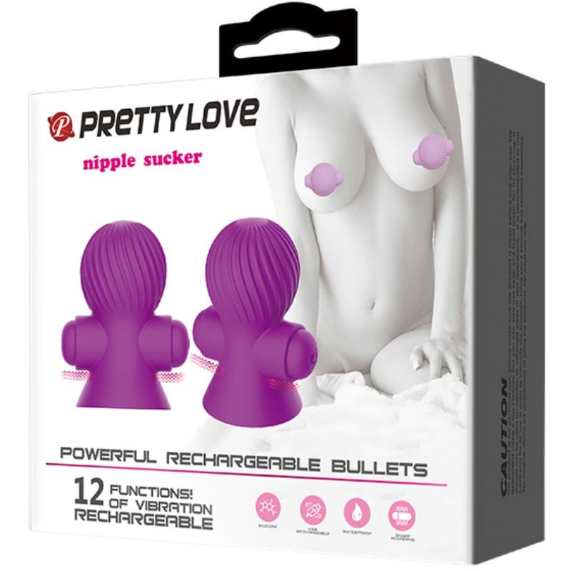 Stimolatore del capezzolo 12 modalità di vibrazione lilla di Pretty Love, immagine 8