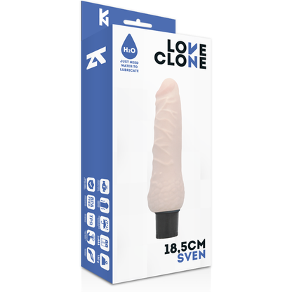 Vibratore autolubrificante Sven 18.5 cm Ø 3.3 cm di Loveclone, immagine 4