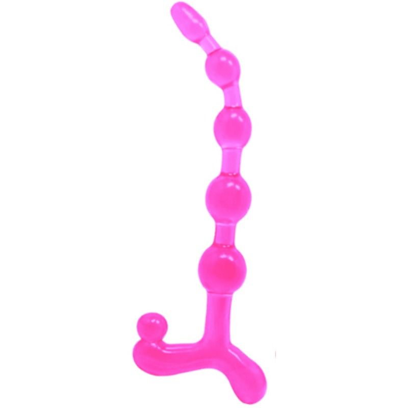 Sfere anal rosa flessibili twist di Baile