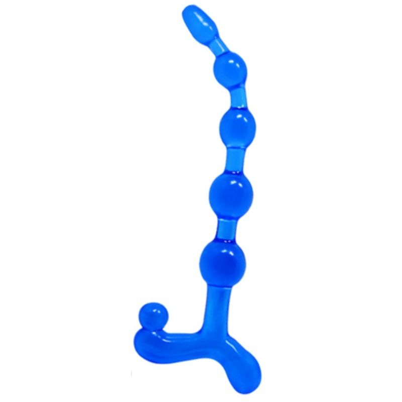 Sfere anal blu flessibili twist di Baile