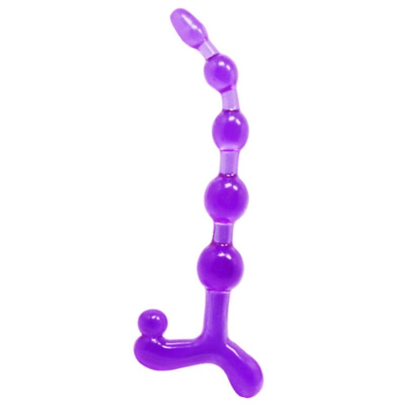 Sfere anal lilla flessibili twist di Baile