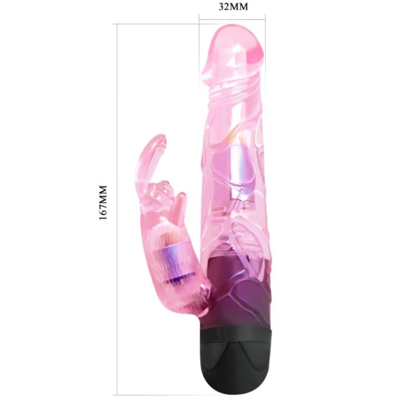 Vibratore Regalati il amante con coniglio rosa di Baile, immagine 4