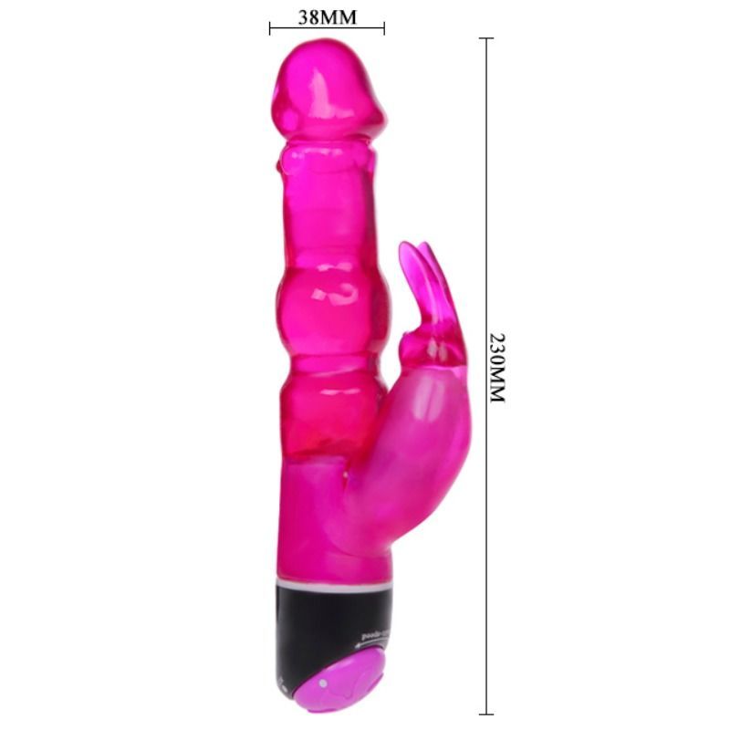 Onde di piacere vibratore fantasy con coniglio lilla 23 cm di Baile, immagine 3