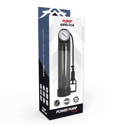 Pompa per pene Rx9 nero di Pump Addicted, immagine 6