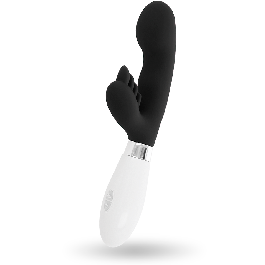 Vibratore rabbit Elvis nero di Glossy, immagine 4