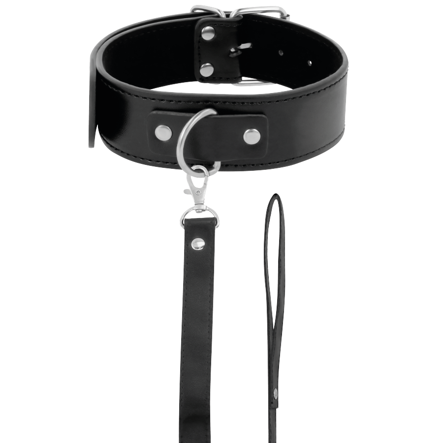 Collana postura con catena in pelle di Darkness, immagine 2