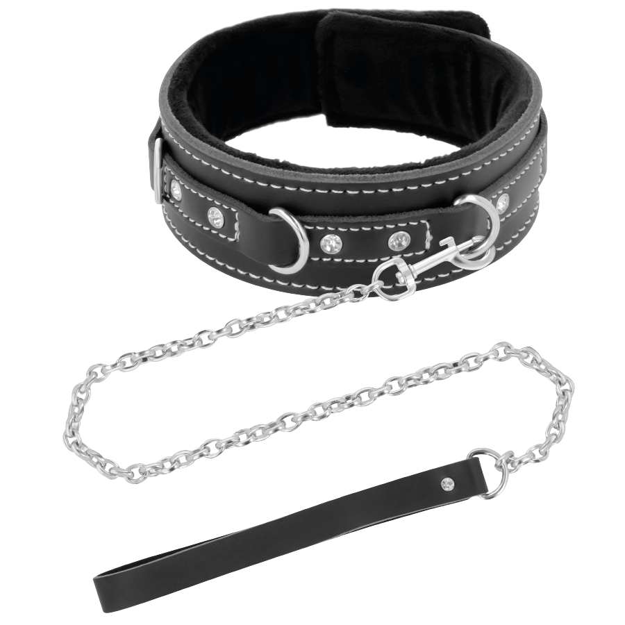 Collana in pelle di alta qualità con guinzaglio di Darkness, immagine 2