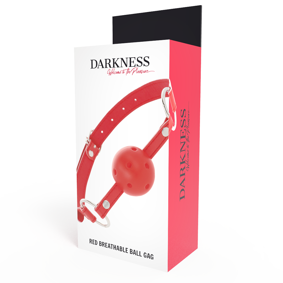 Bavaglino traspirante rosso di Darkness, immagine 4