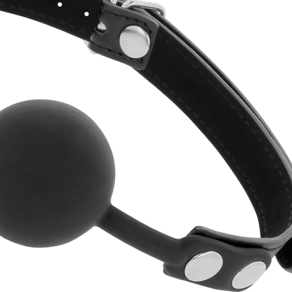 Bavaglino in silicone nero di Darkness, immagine 3