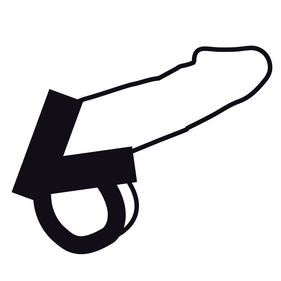 Anello in pelle per pene e testicoli di Darkness, immagine 4