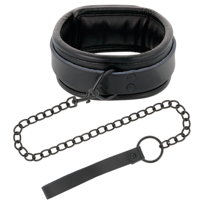 Manette e colletto in pelle nera di Darkness, immagine 4