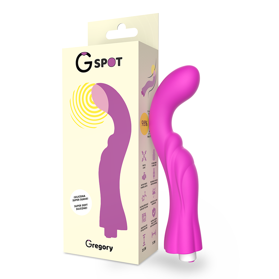 Vibratore Gregory viola G-spot