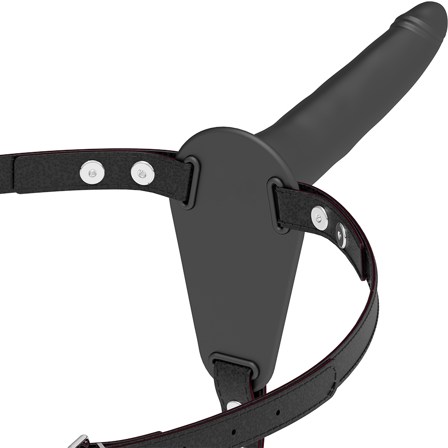 Manette e restrizioni silicone nero 15 cm di Fetish Submissive Harness