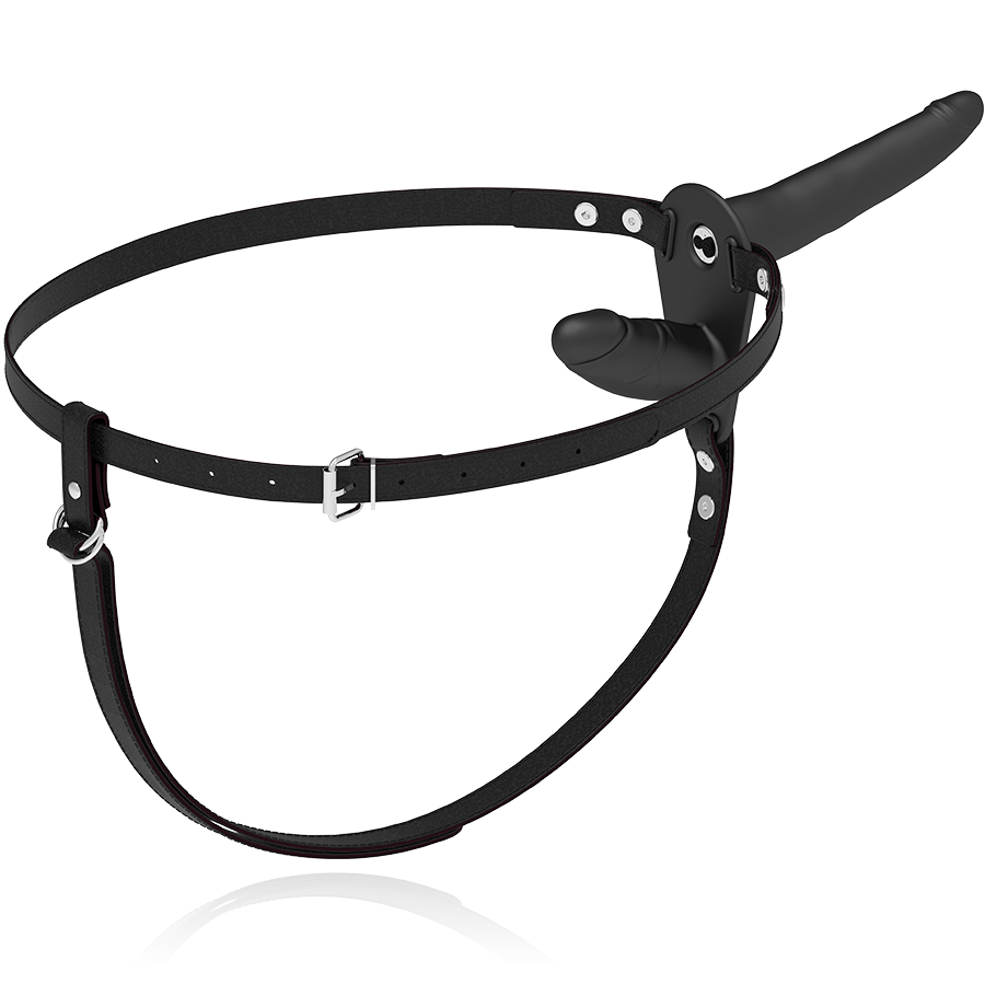 Vibratore nero a doppia penetrazione di Fetish Submissive Harness, immagine 5