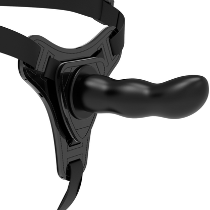 Vibratore punto G silicone nero 16 cm di Fetish Submissive Harness