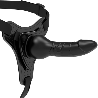 Dildo silicone nero realistico 16 cm di Fetish Submissive Harness