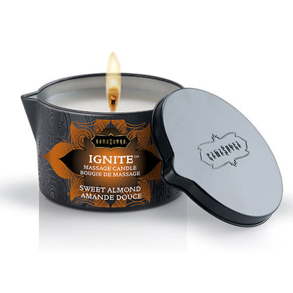 Candela da massaggio alla mandorla Mediterranea 170gr di Kamasutra, immagine 2