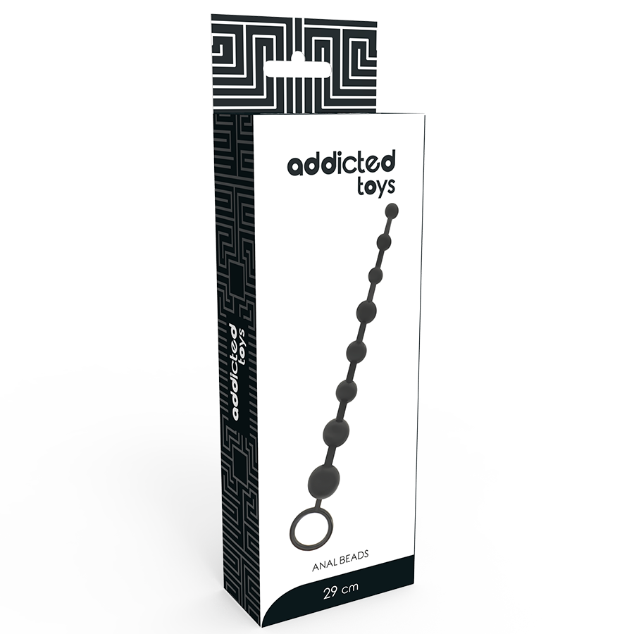 Sex toy anale perline 29 cm nero di Addicted Toys, immagine 5