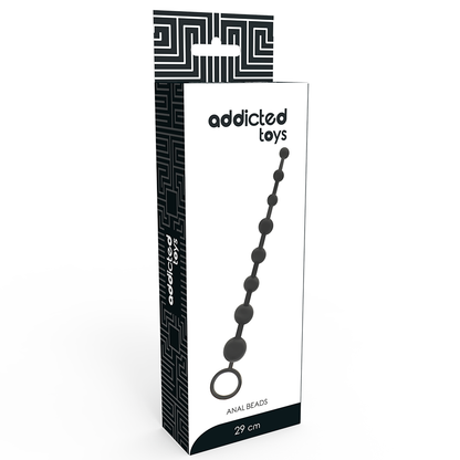 Sex toy anale perline 29 cm nero di Addicted Toys, immagine 5