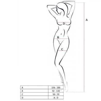 Bodystocking rosso taglia unica di Passion, immagine 2