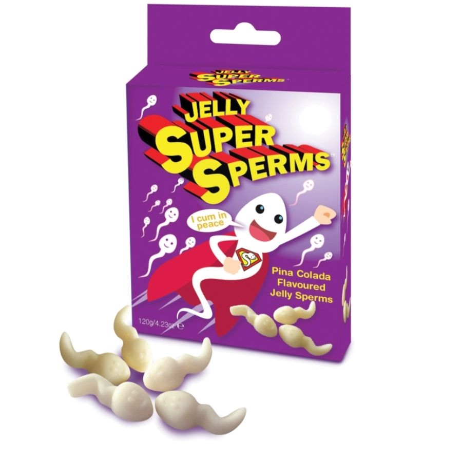 Crema intima jelly super Sperm Gommies forma sperma 120 gr di Spencer & Fleetwood