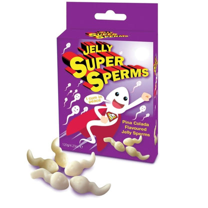 Crema intima jelly super Sperm Gommies forma sperma 120 gr di Spencer & Fleetwood