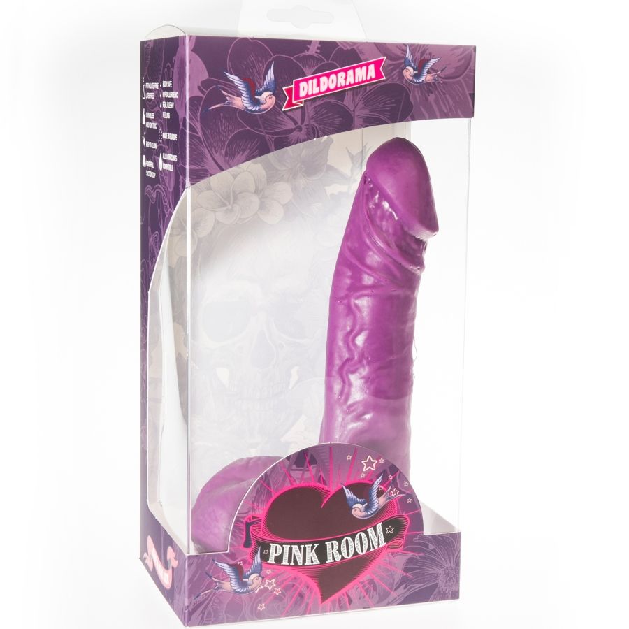 Dildo realistico Eban viola 19 cm di Pink Room, immagine 2