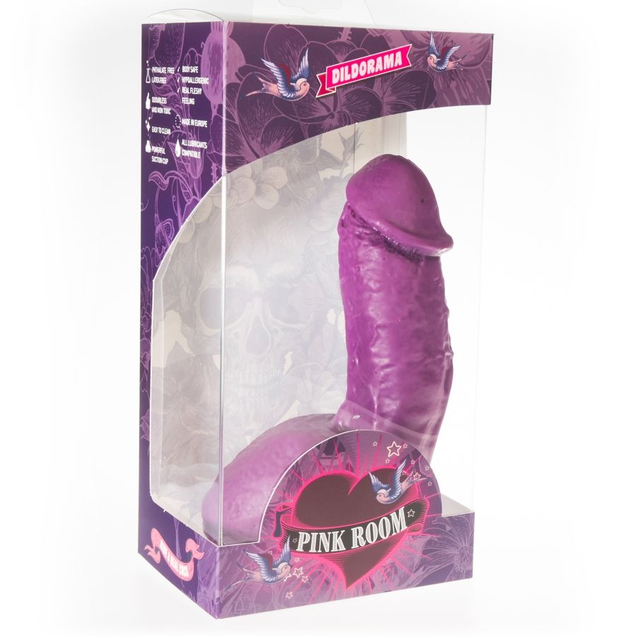 Dildo realistico Elian viola 17,5 cm di Pink Room, immagine 2