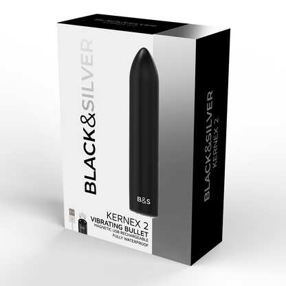 Proiettile Kernex 2 magnetico vibrante nero di Black&silver, immagine 5