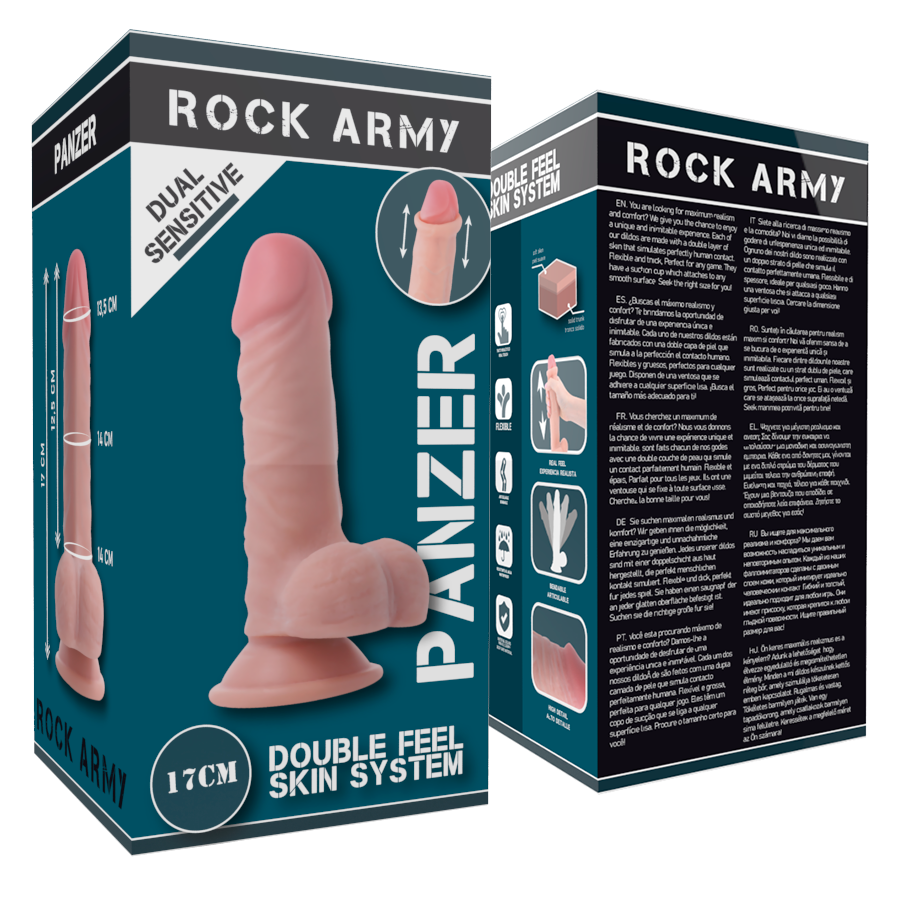 Manette e restrizioni Panzer dual density 17 cm Ø 4.46 cm di Rockarmy, immagine 8