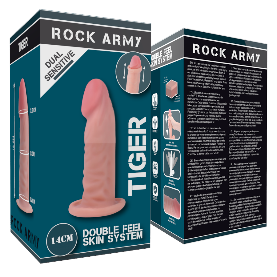 Manette e restrizioni dual density Tiger 14 cm Ø 4.46 cm di Rockarmy, immagine 9