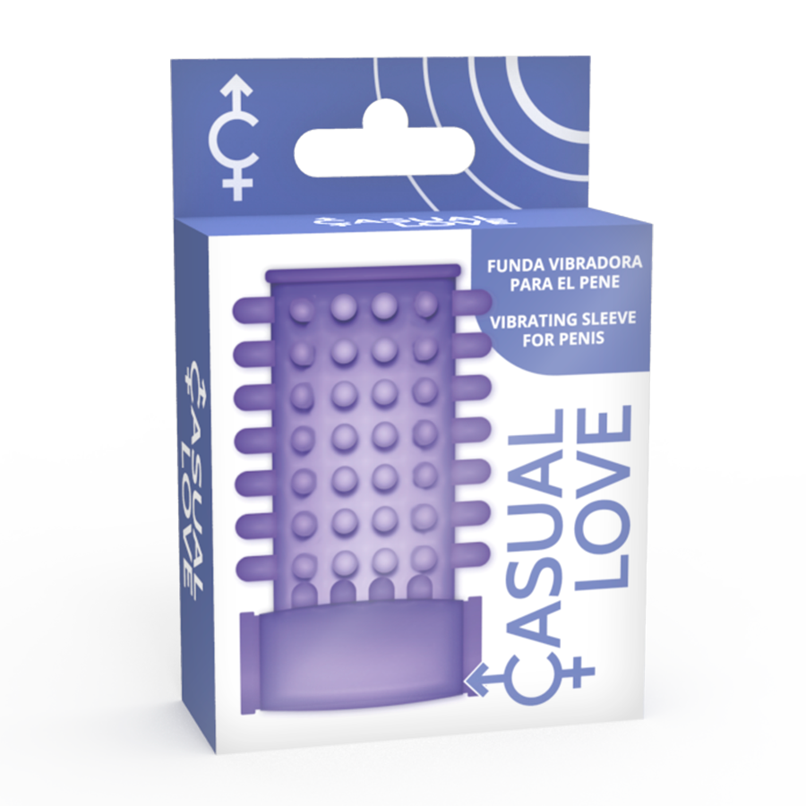 Copertura per pene vibratore lilla anello di Casual Love, immagine 5