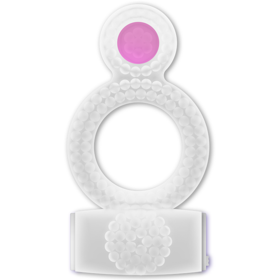 Anello doppio piacere trasparente di Casual Love, immagine 2