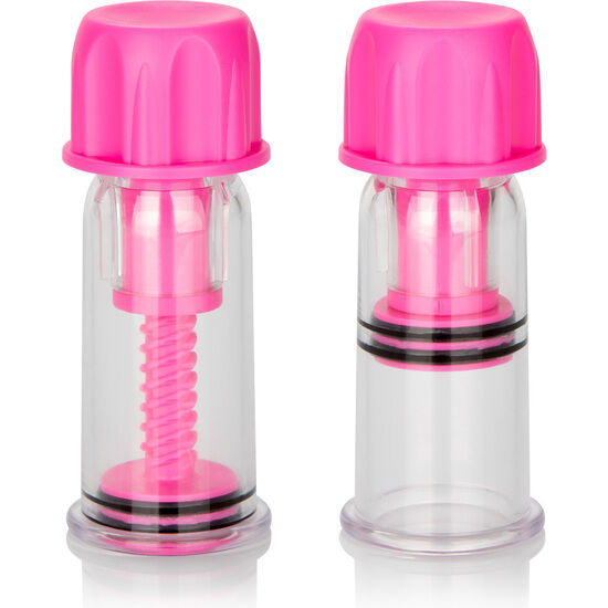 Sex toy Vaccum twist pink nipple suction cup di Calexotics