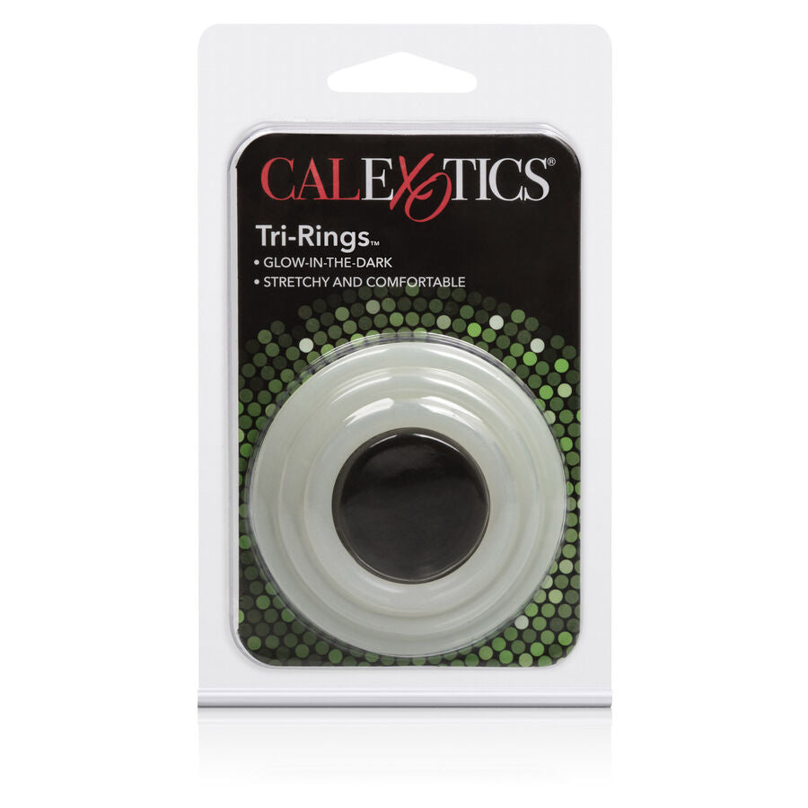 Sex toy Tri-rings si Brillano al buio di Calexotics, immagine 2