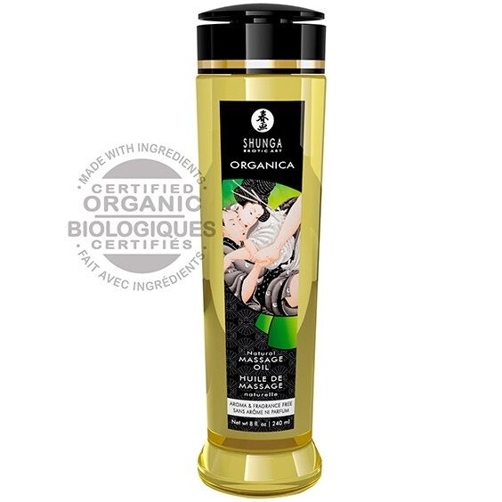 Olio da massaggio biologico naturale 240 ml di Shunga