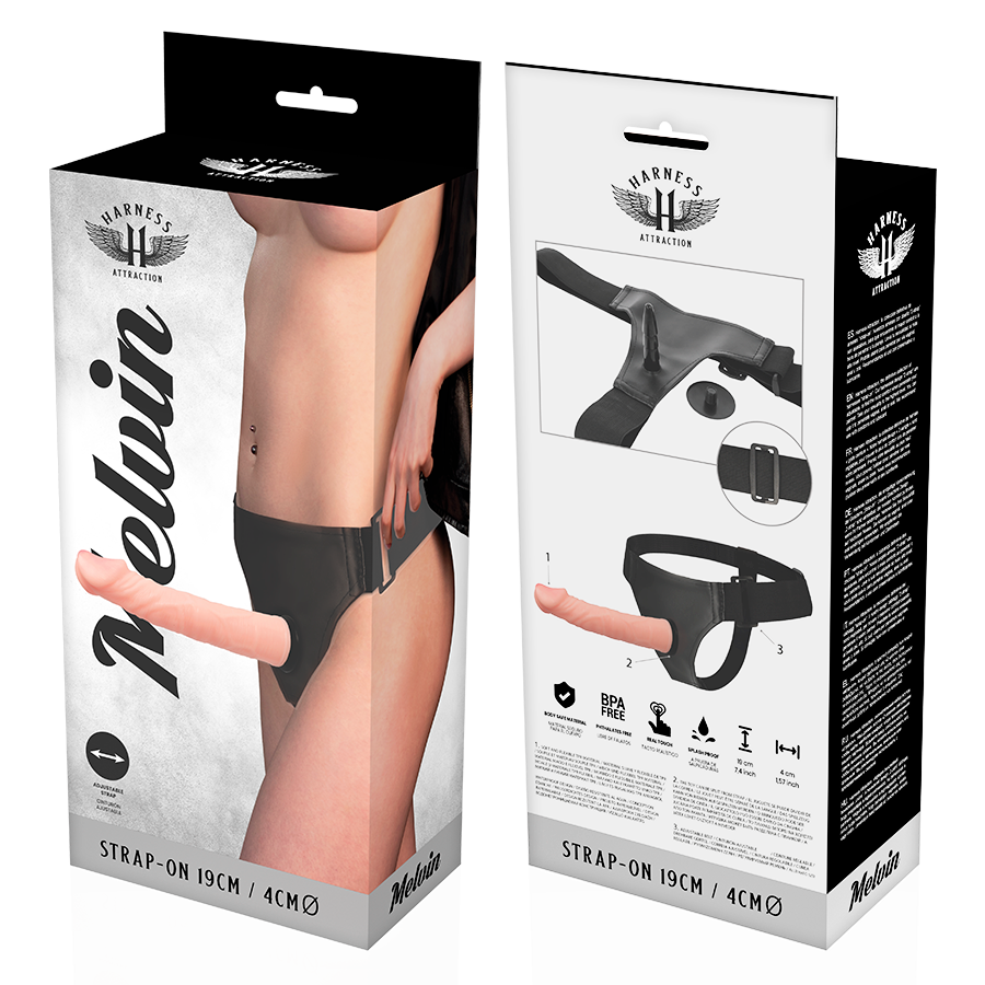 Sex toy Rnes Melvin carne 19 cm Ø 4 cm di Harness Attraction, immagine 7