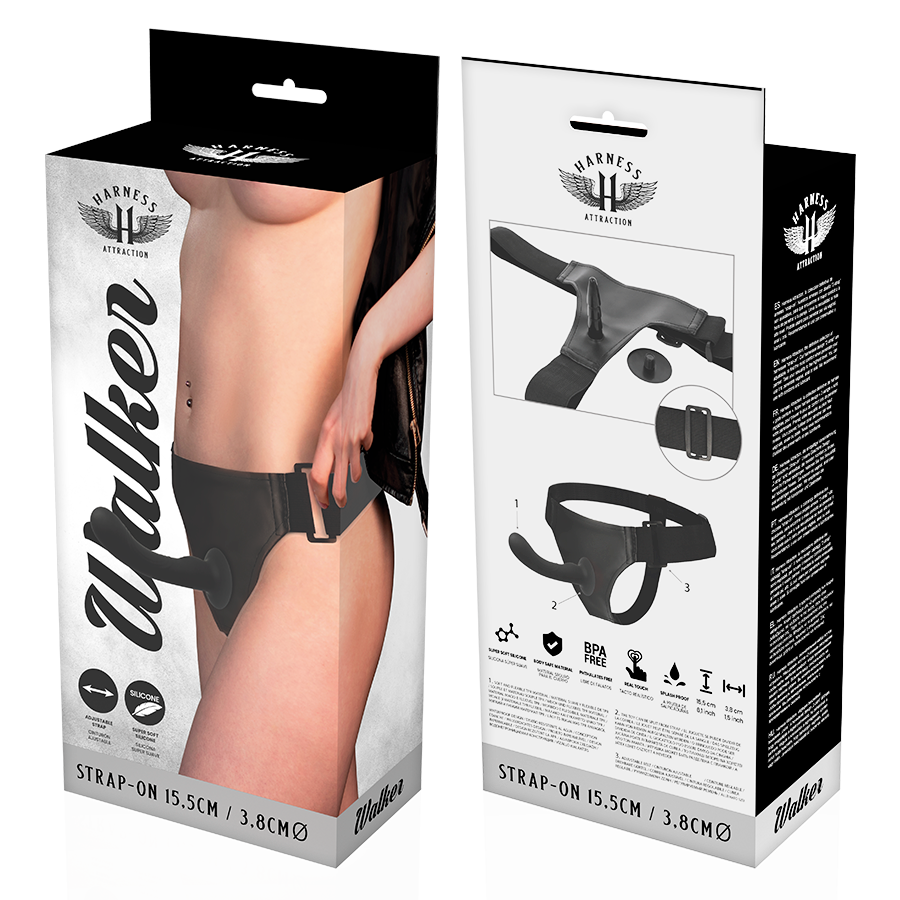 Vibratore punto G Rnes silicone Walker 15.5 cm Ø 3.8 cm di Harness Attraction, immagine 6