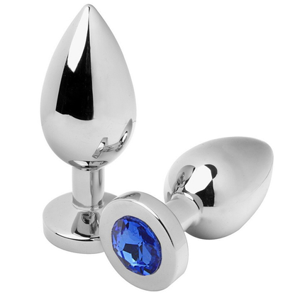 Plug anale diamond blue piccolo 5.71cm di Metal Hard