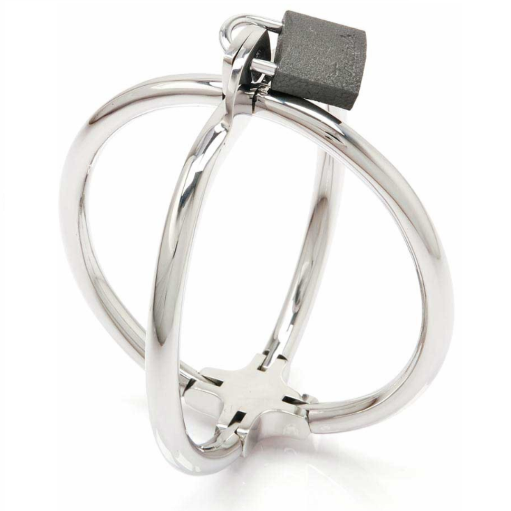 Fermamanette Criss cross in acciaio inossidabile di Metal Hard